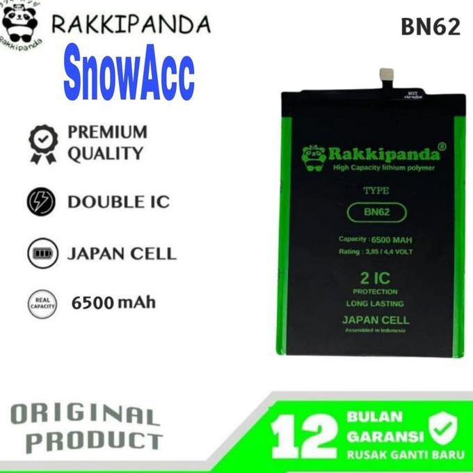 Rakkipanda Baterai Compatible XiaoMi Redmi 9T / Pocophone M3 / Poco M3 Kode Battery BN62 / BN 62 / B