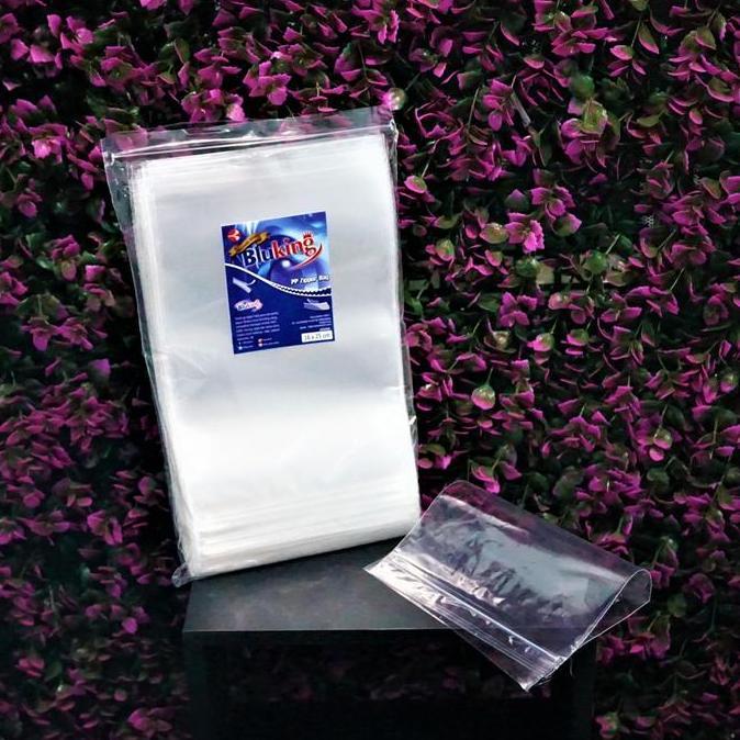 New- Plastik Klip Pp - Plastik Zipper Ziplock - Isi 100 - 20 X 28 Cm
