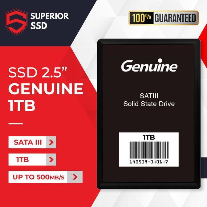 TERMURAH - Genuine SSD 1 TB Sata III 2.5" - Garansi 3 Tahun