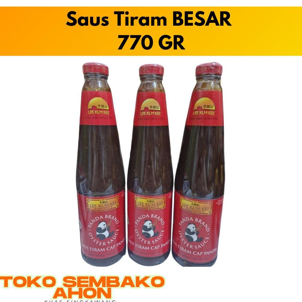 Saus Tiram BESAR (770 gr) / Lee Kum Kee / Cap Panda / Oyster Sauce / HAO JIU / HAOJIU / Saus Tiram P