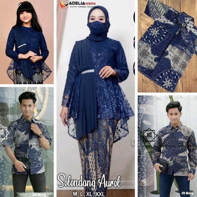 Newgir- Kebaya Sarimbit Keluarga/Set Baju Pesta Couple Keluarga