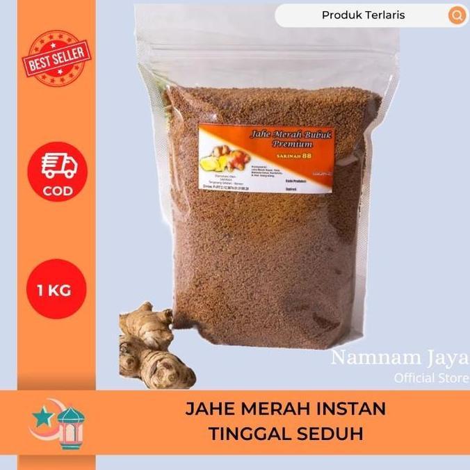 News Jahe Merah Bubuk 1Kg / Jahe Merah Bubuk Instant / Bubuk Jahe Merah Drink