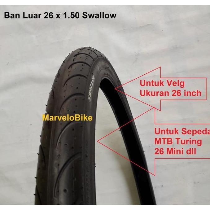 Promo Ban Luar Sepeda 26 x 150 Swallow Diskon