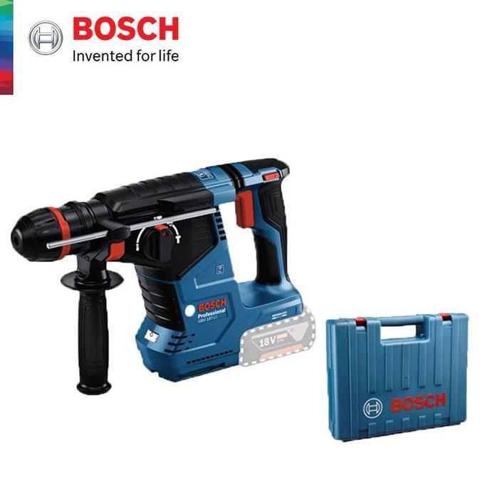 Produk Terbaik] Bosch GBH 187-Li Cordless Rotary Hammer Bor Baterai GBH 187-Li Solo Tanpa Baterai & 