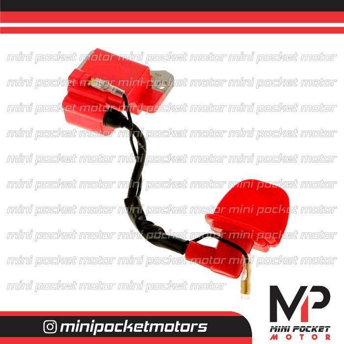 Koil / Cdi / Coil Pengapian Racing Merah Motor Mini 50Cc Mesin Tarik Original Dan Terpercaya