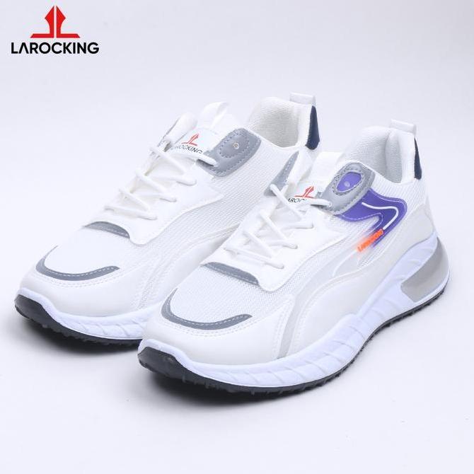 Larocking - Glynt Putih  Abu | Sepatu Sneakers Casual Gym