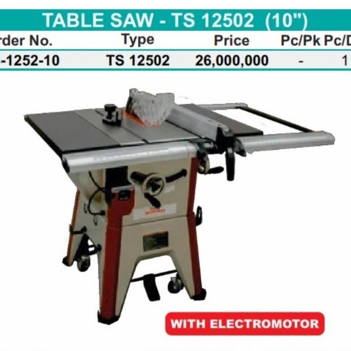 '+'+'+'+] Table Saw Wipro TS 12502 Tablesaw 10 inch WIPRO TS12502