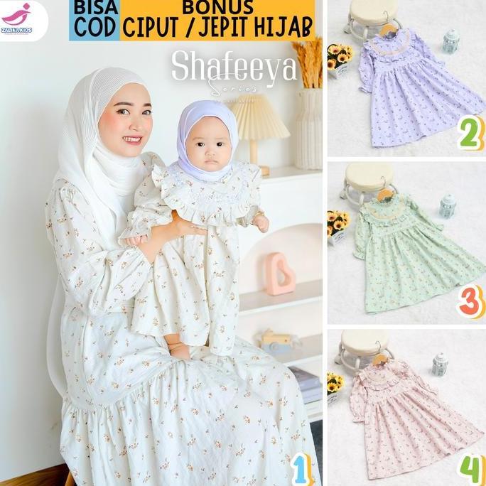 Best Promo, Zalira Kids - Gamis Couple Mom & Kids Shafeeya | Gamis Couple Ibu Anak Perempuan Terbaru