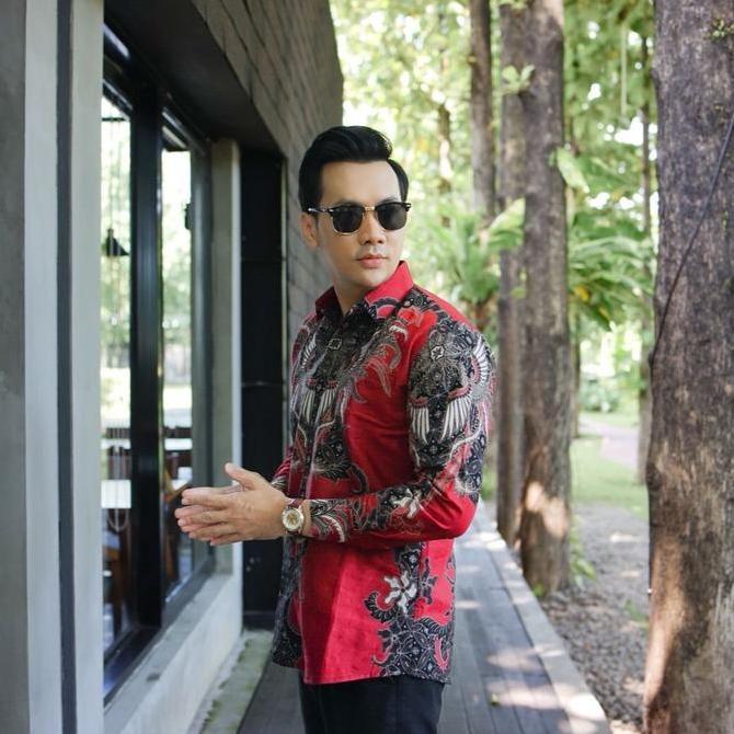 Boyboy- Batik Ranggalawe Kemeja Katun Pria Berlapis Furing Arrow Nyaman Formal Jeans Kerah Baju Panj