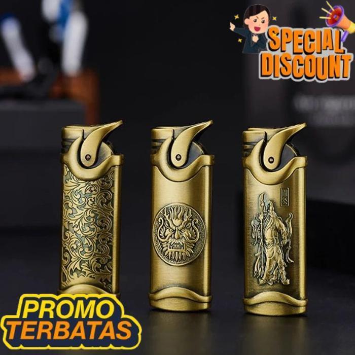 Terbaik Today Korek Unik Korek Api Motif Batik+Kepala Korek Api Bara Isi Ulang Gas Rj3844 Dr-02