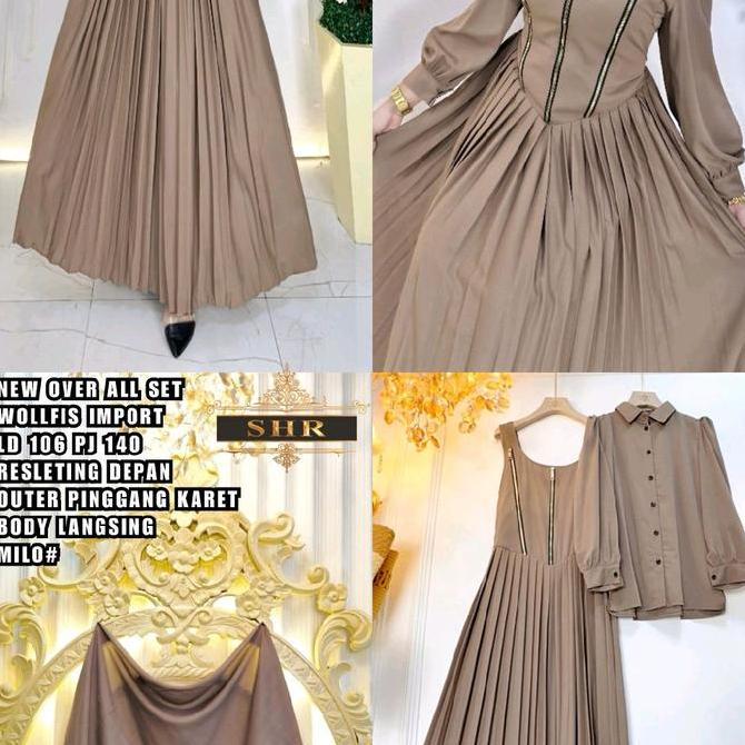 Promo NewReady Overall Zipper Set In 100%Ori Shr