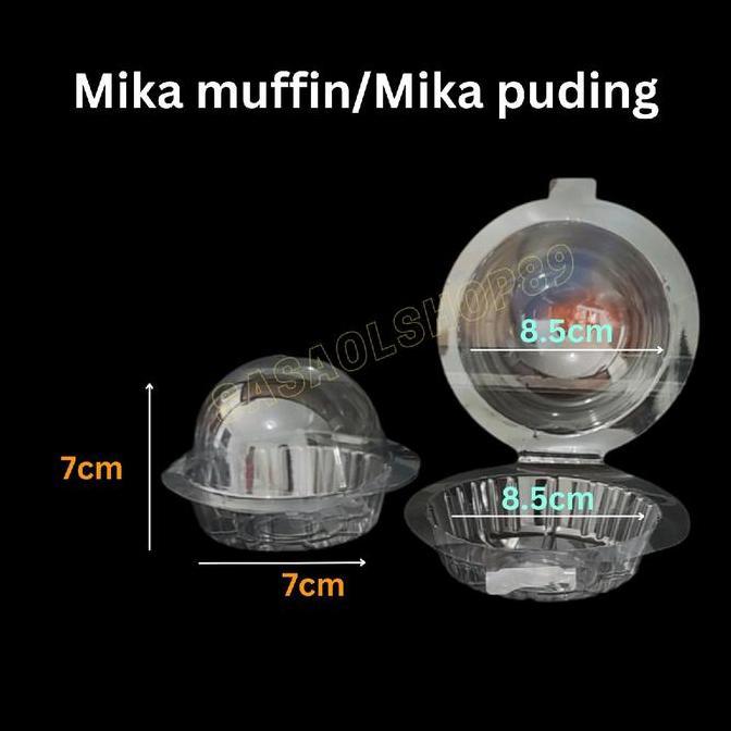 Baru- Mika Setengah Bola Mika Burger Mini Mika Blackforest Kecil 50Pcs