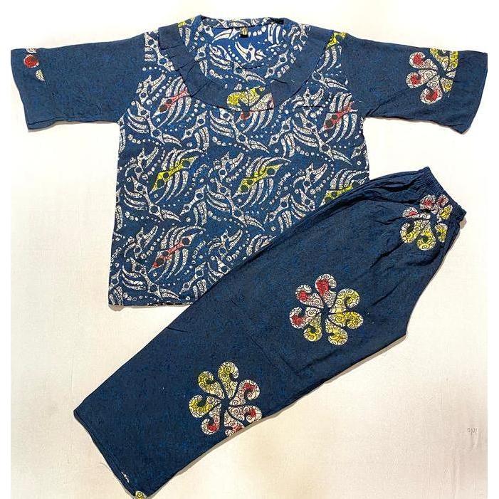 Newrelig- One Set Ld 112Cm Lengan 7/8 Rempel Dada Batik Cap Pekalongan By Pincuran Mas Batik