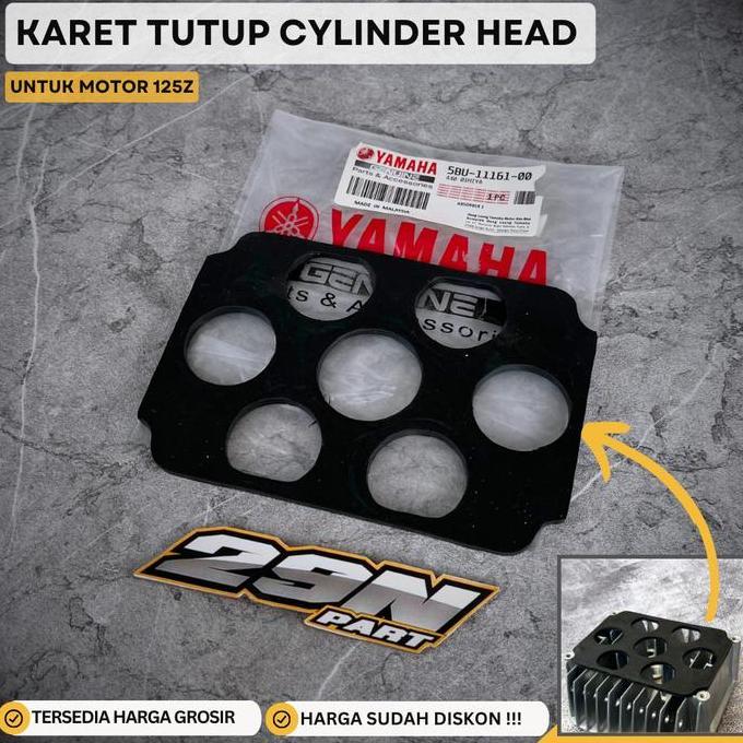 Promo Karet Cover Tutup Cylinder Blok Head Motor Yamaha 125Z 5BU-11161-00 Diskon