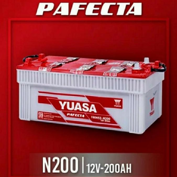 Aki Yuasa Pafecta N200 12V 200AH 190H52 Aki basah GS INCOE YUASA