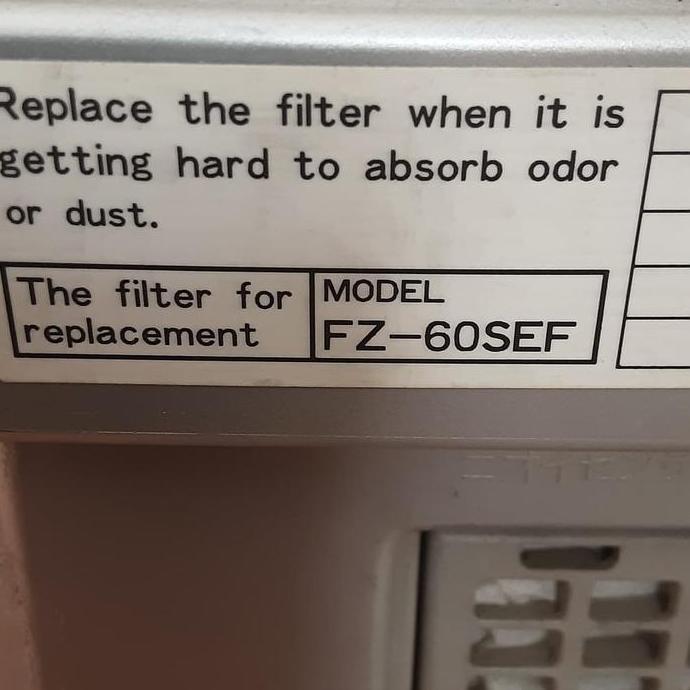 Filter Sharp Hepa Replacement FZ-60SEF untuk FU-60SE-S