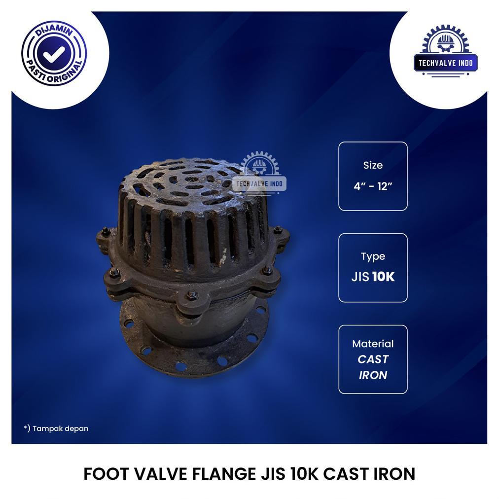 FOOT VALVE 8" INCH JIS 10K CAST IRON ORIGINAL