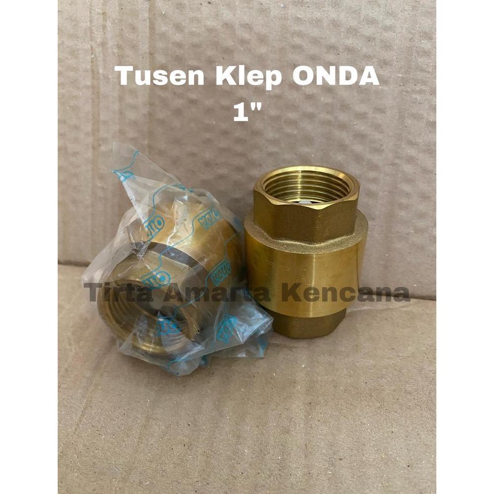 Tusen Klep 1" kuningan merek ONDA / Tusen Klep 1 inch ONDA