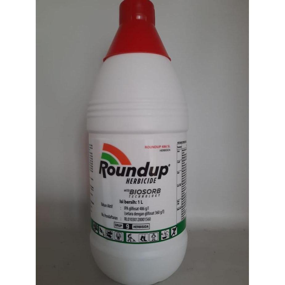 Murah  Roundup 486 Sl Obat Pembasmi Rumput Liar / Gulma Kemasan 1 Liter