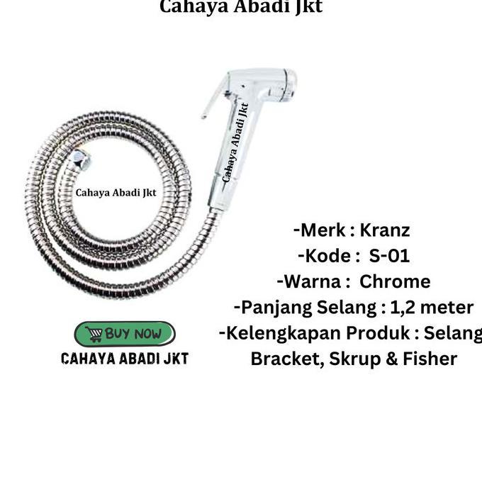 Jet Shower Kranz S-01 Chrome / Jet Washer Toilet Kranz S01 Chrome / Shower Cebok Kranz