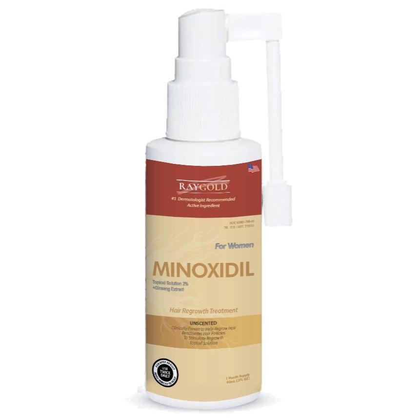 Minoxidil 2%For Women Penumbuh Rambut With Ginseng Extract From Usa  - Raygold - Minox Minoksidil An