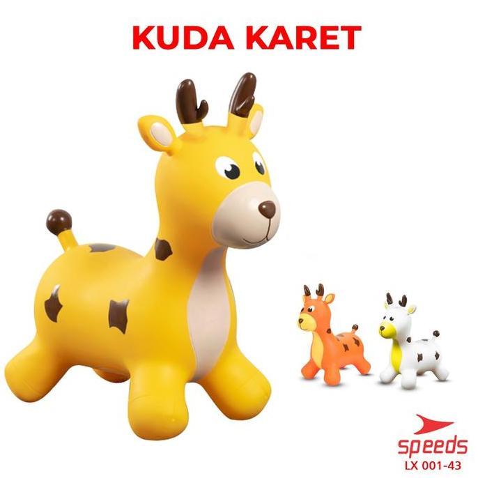 SPEEDS Inflatable Jumping Horse Kuda Kudaan Karet Tiup Mainan Anak Dengan Pompa Toys 001-43