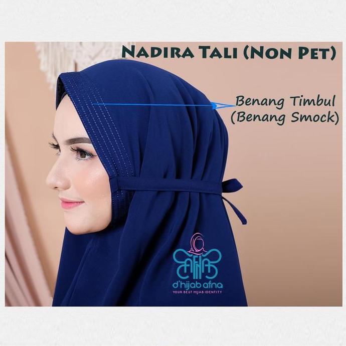 Thegirlrelig- Afna Khimar Nadira Tali L Jilbab Jumbo Hijab Syari Wolfis Non Pet