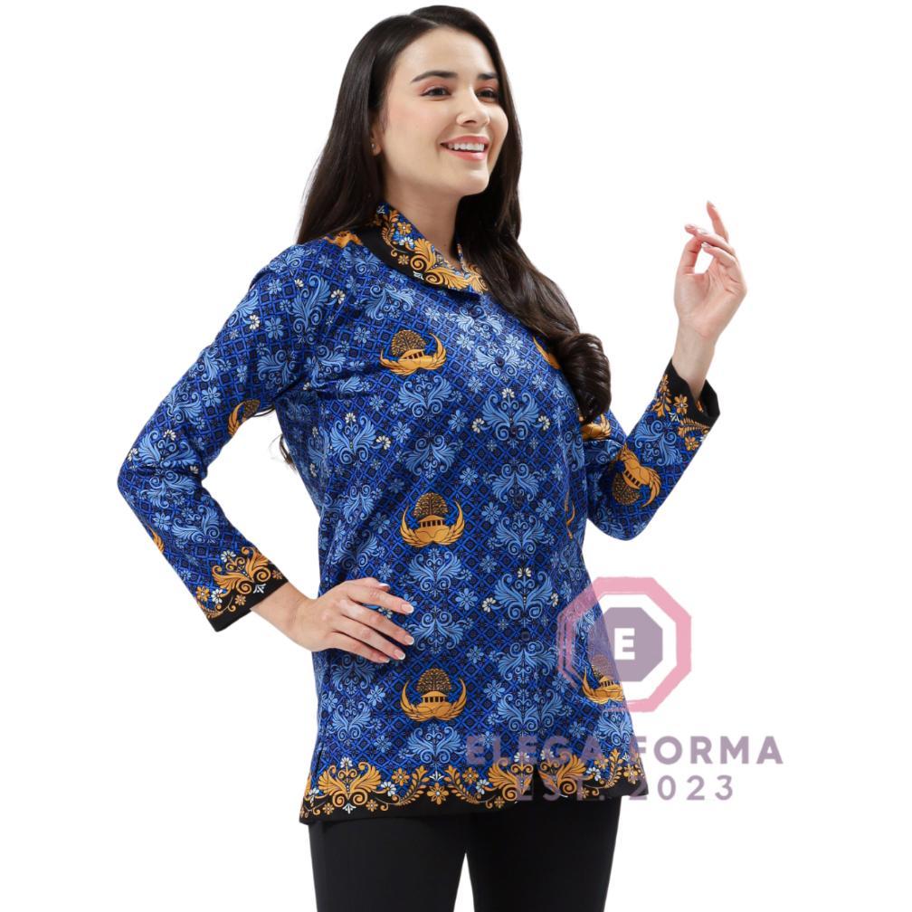 Tahan Lama  Kemeja Wanita Pria Batik Korpri Terbaru 2025 Katun Resmi