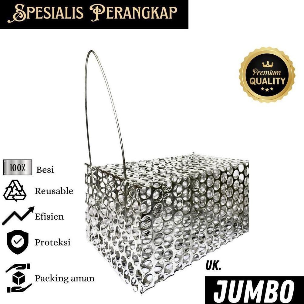 Perangkap Tikus Besi | uk. Jumbo : Solusi Efektif untuk Tikus Besar | Werog | Tikus Got