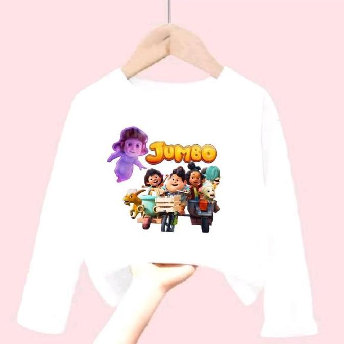 DR285 - Baju kaos Lengan Panjang Anak remaja dan dewasa motif Jumbo