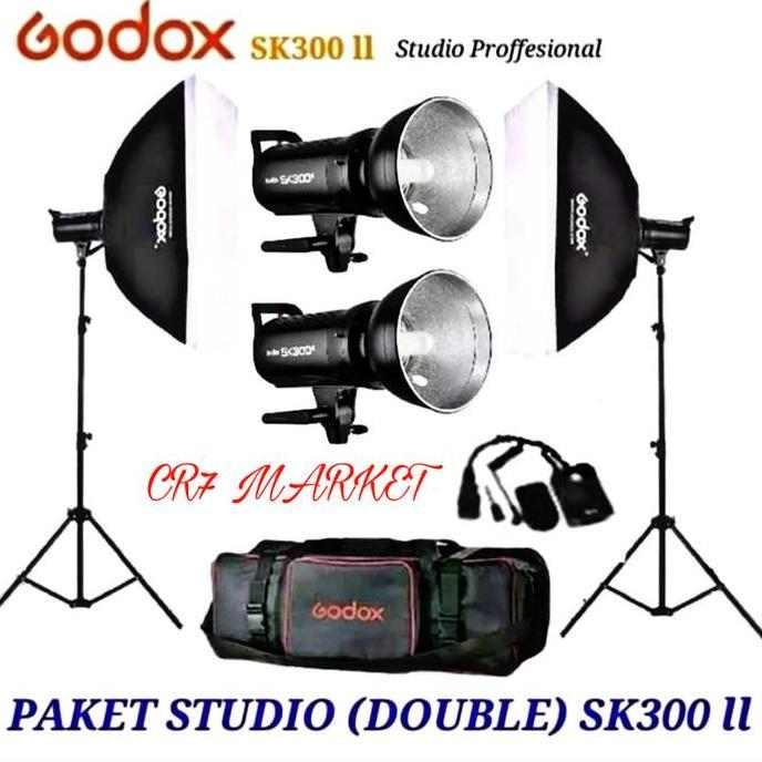 Ready stock Lampu Godox Sk300II/Godox SK 300II/Paket Godox SK300II