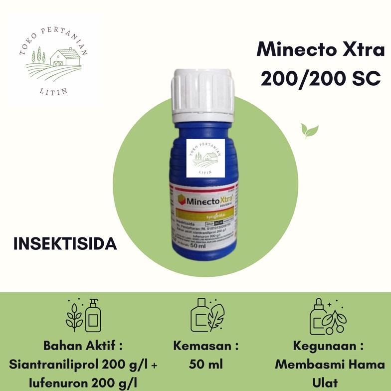Minecto Xtra 200/200 SC - 50 ml (Insektisida) Membasmi Hama Ulat Bahan Aktif Ganda