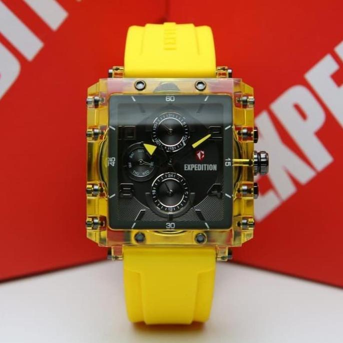 JAM TANGAN wanita pria  EXPEDITION E6808 E 6808 / E 6782 E6782 Rubber original