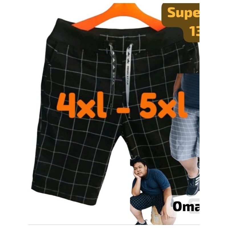 CELANA PENDEK PRIA SUPER JUMBO TARTAN CELANA PENDEK PRIA JUMBO CELANA PENDEK KOTAK KOTAK TARTAN CELA