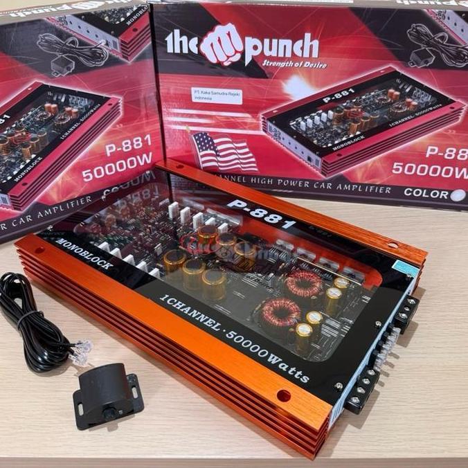FYP POWER MONOBLOCK MURAH KUALITAS ISTIMEWA THE PUNCH P-881 AUDIO MOBIL *