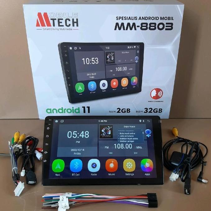 * HEAD UNIT ANDROID MTECH 8803 ANDROID 9" MTECH VOICE COMMAND RAM 2/32GB *