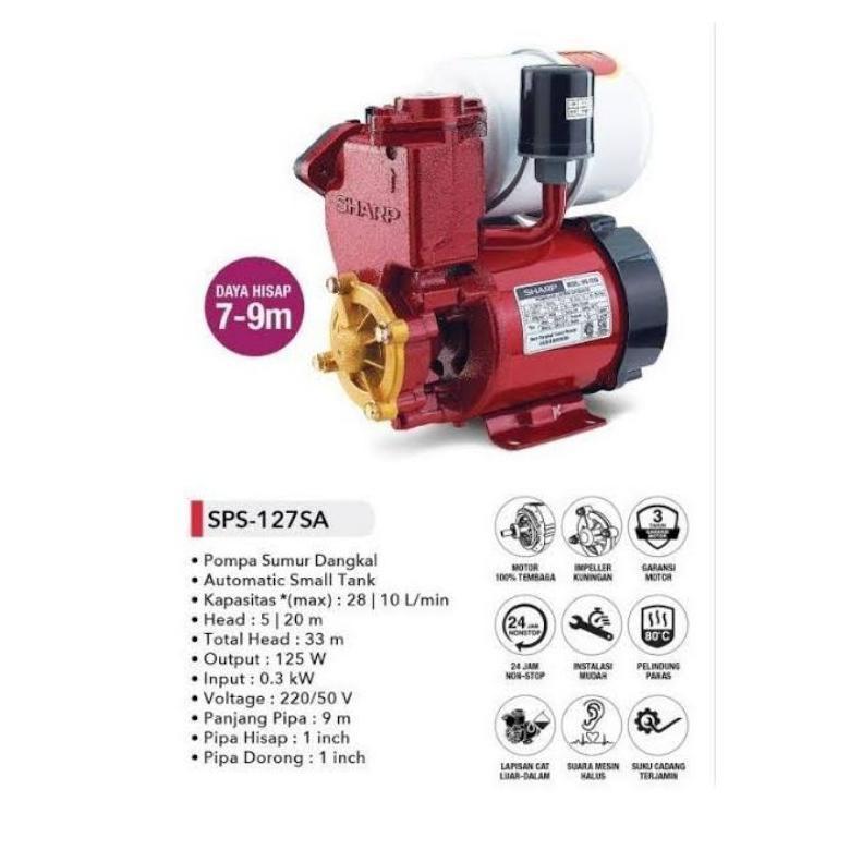 pompa air otomatis Sharp SPS 127 SA