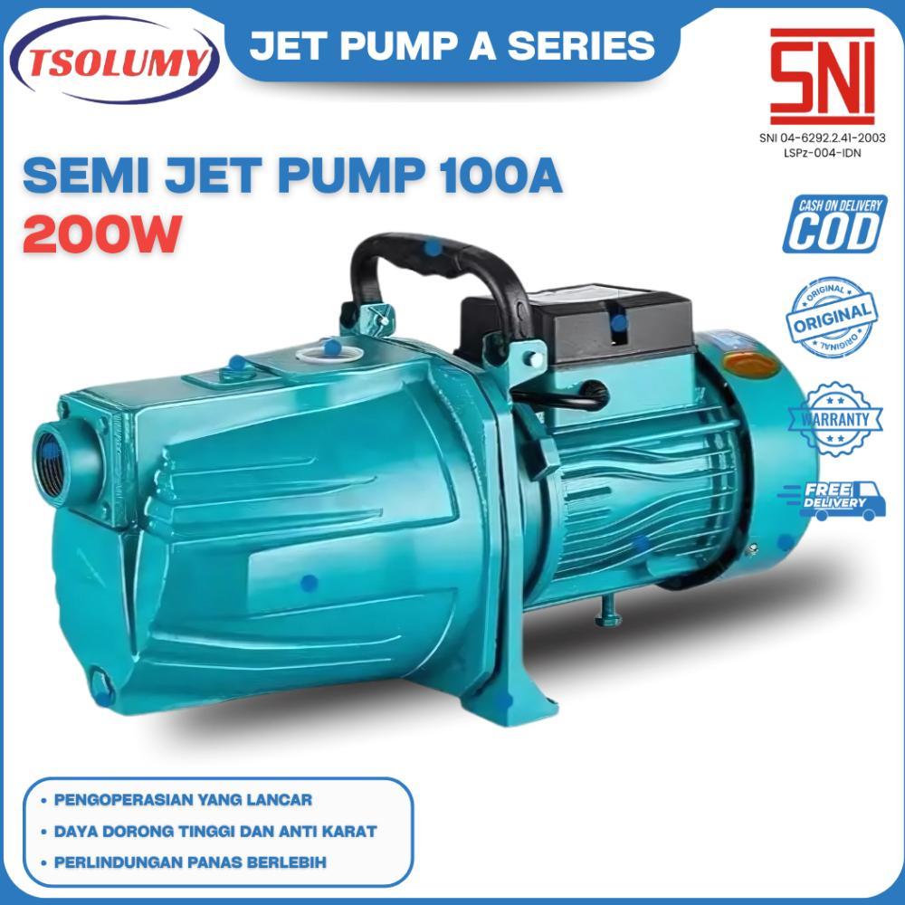 Somy Pompa Air Jet Pump JET100A Mesin Jet Pump 40 Meter Pompa Air Rumah Tangga Toren Sumur Dangkal