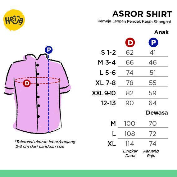 Kemeja Koko Anak Lengan Pendek-Warna Pink Salem Peach - Asror Shirt