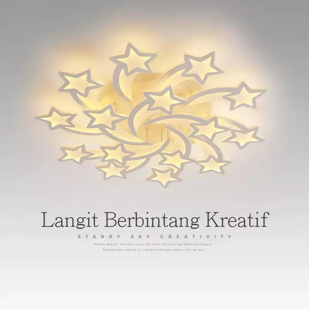 Lampu Plafon Ruang Tamu Minimalis Lampu Hias Plafon Modern LED 3 WARNA Lampu hias ruang tamu