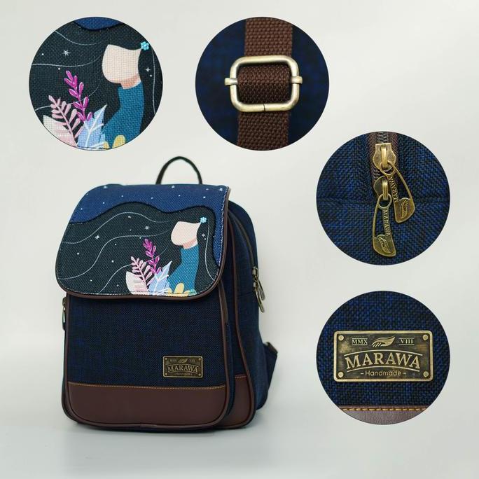 MARAWA Binar Series Tas Ransel Wanita Backpack Tablet