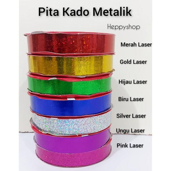 $$$$] Pita Kado Metalik / Pita Jepang Metalik