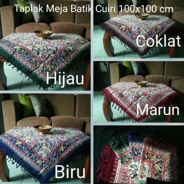 Hot Sale, Taplak Meja Tamu Kotak Batik/ Taplak Meja Guru /Taplak Meja Ruang Tamu