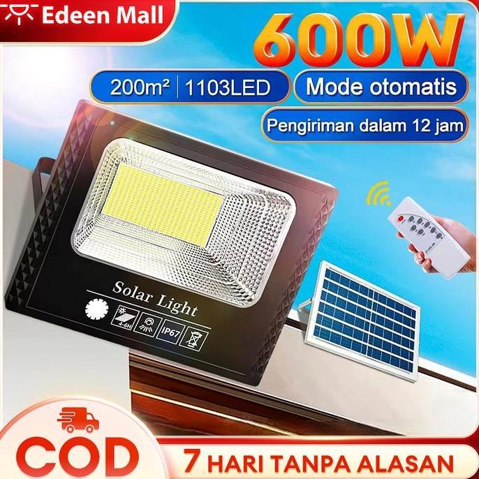 Promo Terbaru, Lampu Tenaga Matahari 1000Watt 1000W Lampu Tembak Tenaga Surya Solar Panel 1000Watt G