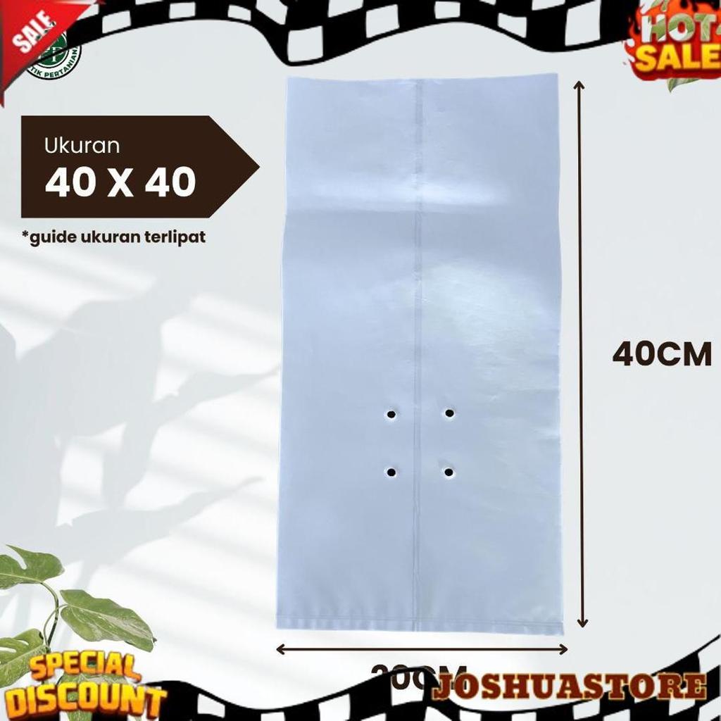 Polybag Putih 40 x 40 Isi 50 Lembar - Polybag Melon HARGA GROSIR Murah