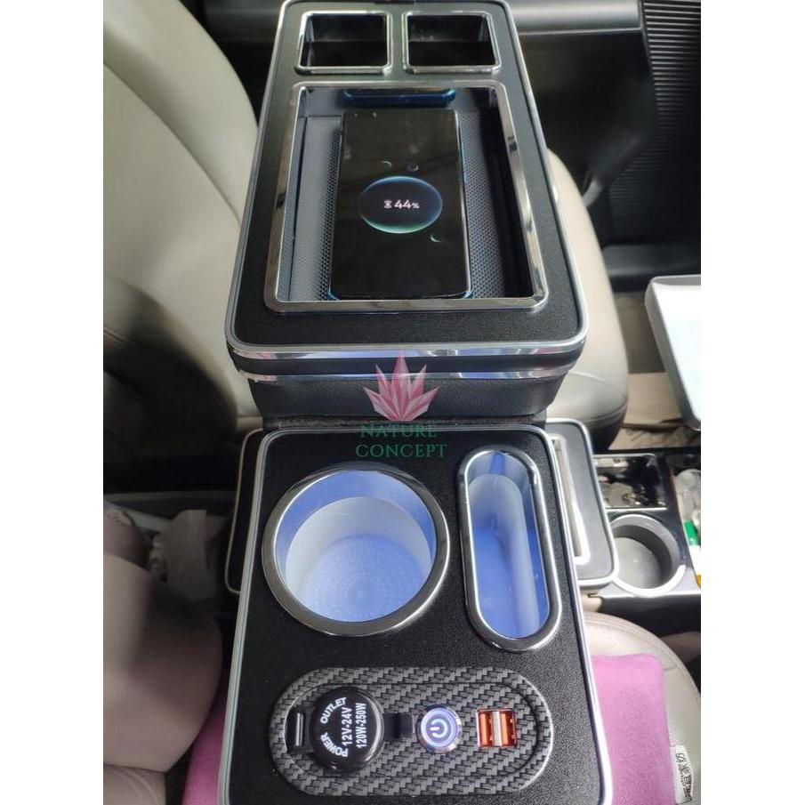 Console Box Mobil Honda Freed fitur Lengkap Mewah USB Power Outlet