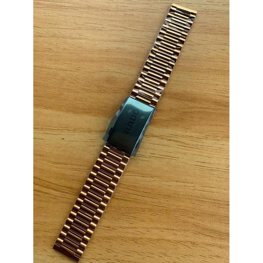 Strap Tali Jam Tangan Rante Stenlistell Rado Gold 18Mm Harga Spesial
