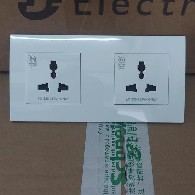 Stop Kontak Universal 2Gang Schneider