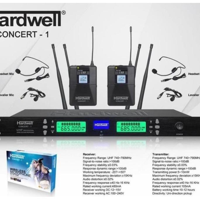 mic wireless hardwell original clip on