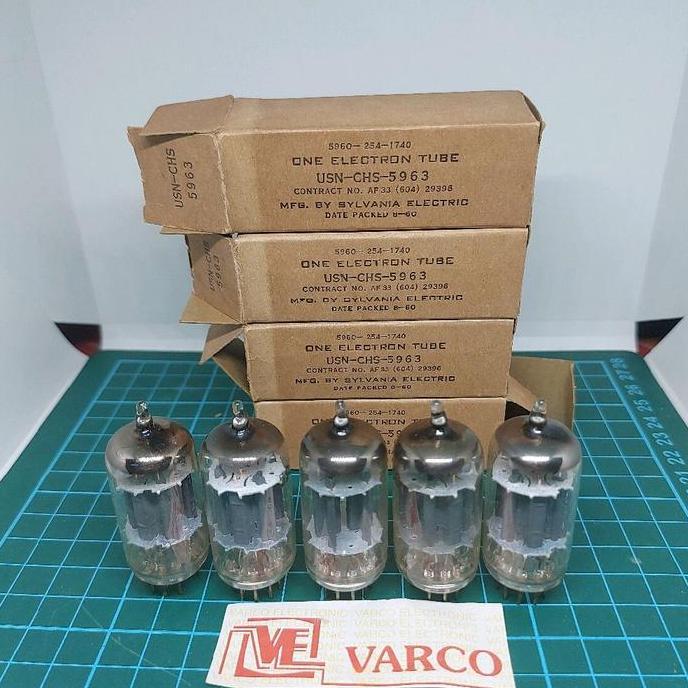 lampu tabung tube CHS 5963 / 12AU7  SYLVANIA USA